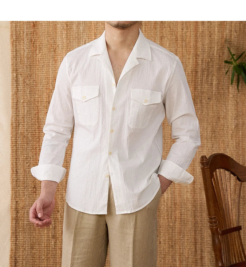Collared Shirt - Cotton Blend - Casual Style - Versatile Everyday Wear