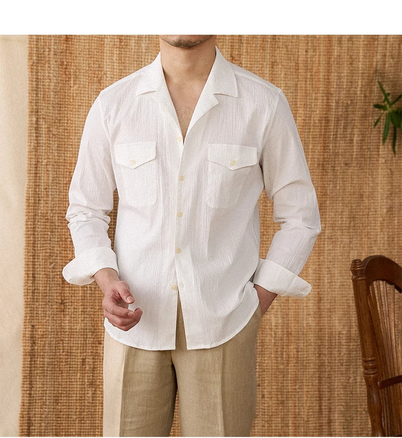 Collared Shirt - Cotton Blend - Casual Style - Versatile Everyday Wear