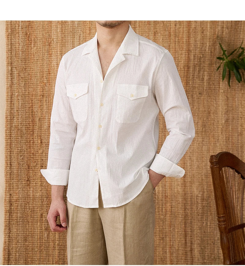 Collared Shirt - Cotton Blend - Casual Style - Versatile Everyday Wear