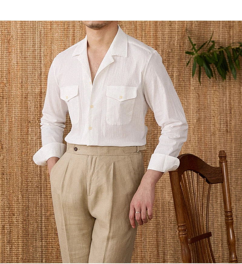 Collared Shirt - Cotton Blend - Casual Style - Versatile Everyday Wear