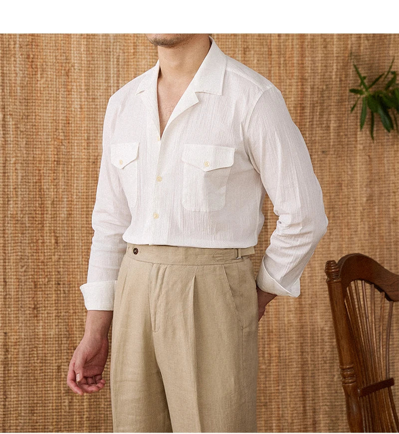 Collared Shirt - Cotton Blend - Casual Style - Versatile Everyday Wear