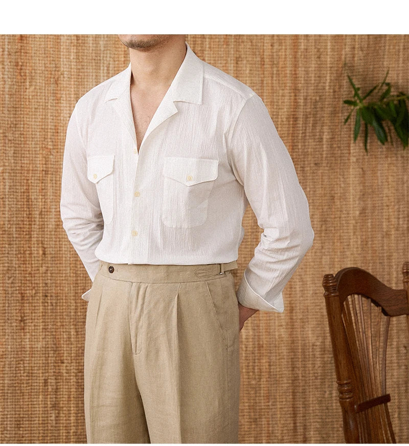 Collared Shirt - Cotton Blend - Casual Style - Versatile Everyday Wear