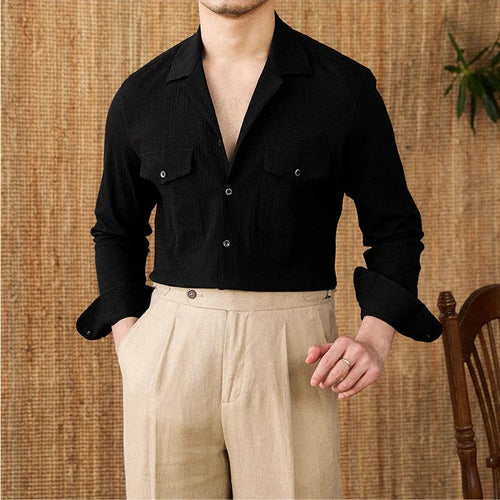 Collared Shirt - Cotton Blend - Casual Style - Versatile Everyday Wear