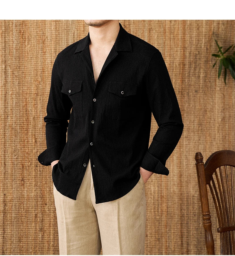 Collared Shirt - Cotton Blend - Casual Style - Versatile Everyday Wear