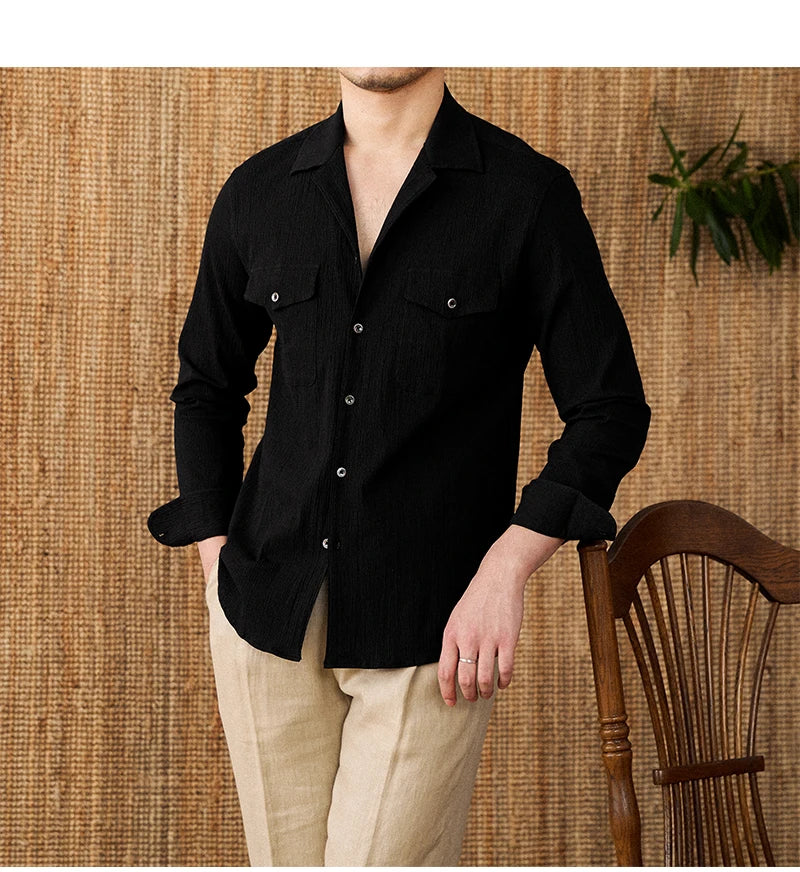 Collared Shirt - Cotton Blend - Casual Style - Versatile Everyday Wear