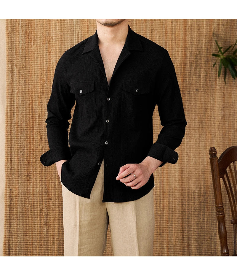 Collared Shirt - Cotton Blend - Casual Style - Versatile Everyday Wear