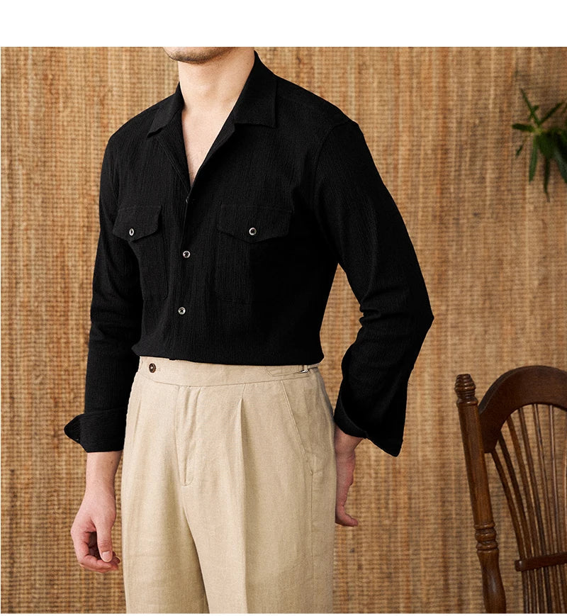 Collared Shirt - Cotton Blend - Casual Style - Versatile Everyday Wear