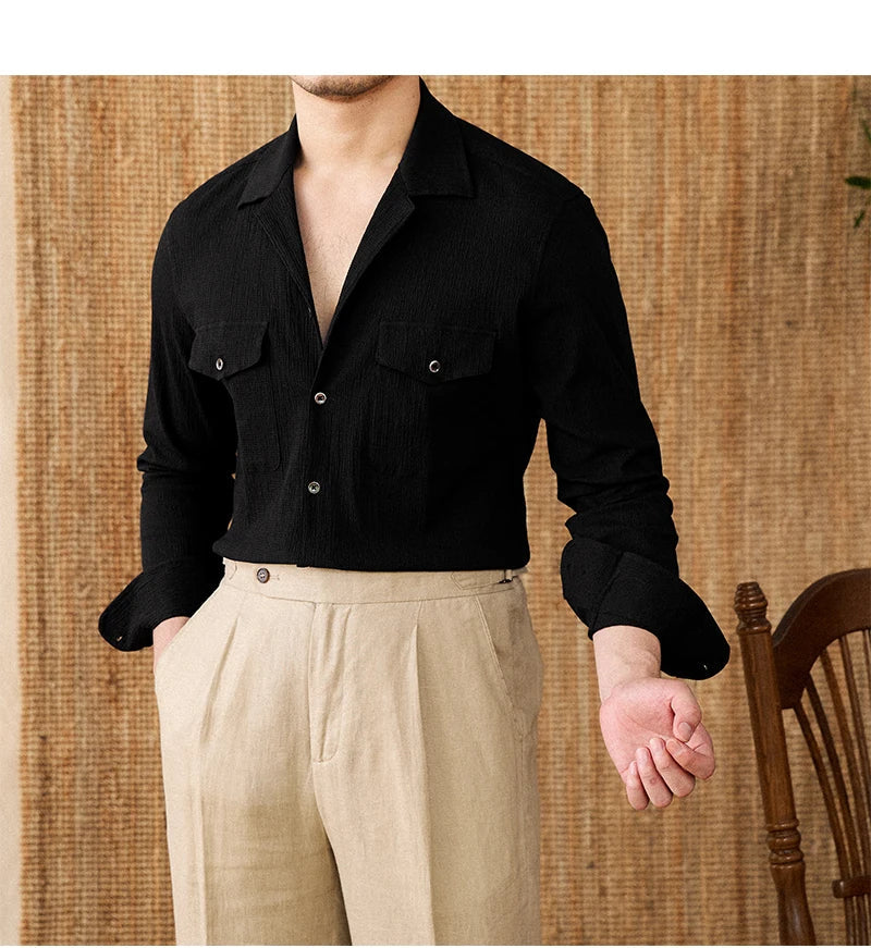 Collared Shirt - Cotton Blend - Casual Style - Versatile Everyday Wear