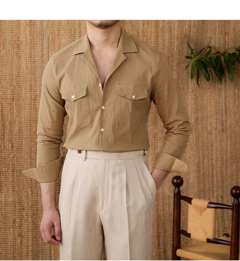 Collared Shirt - Cotton Blend - Casual Style - Versatile Everyday Wear