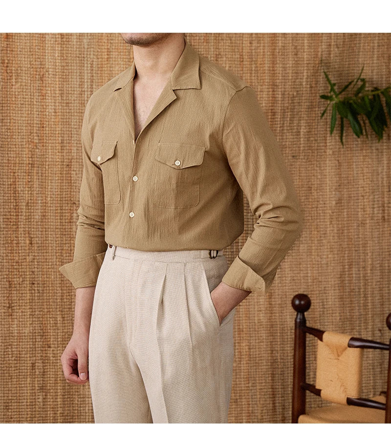 Collared Shirt - Cotton Blend - Casual Style - Versatile Everyday Wear