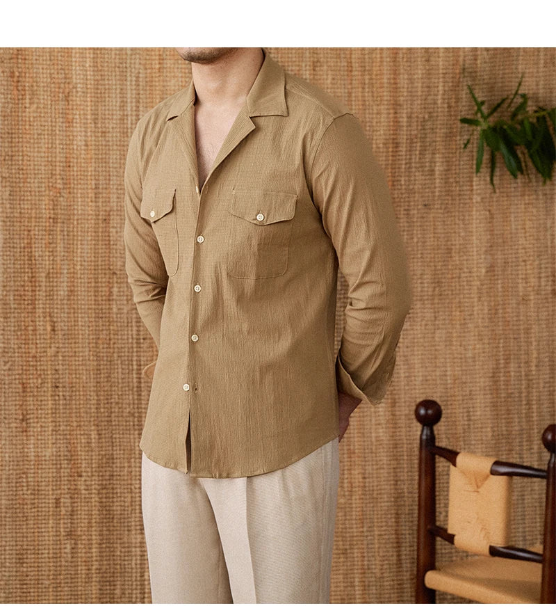 Collared Shirt - Cotton Blend - Casual Style - Versatile Everyday Wear