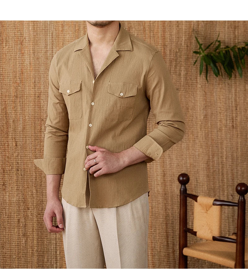 Collared Shirt - Cotton Blend - Casual Style - Versatile Everyday Wear