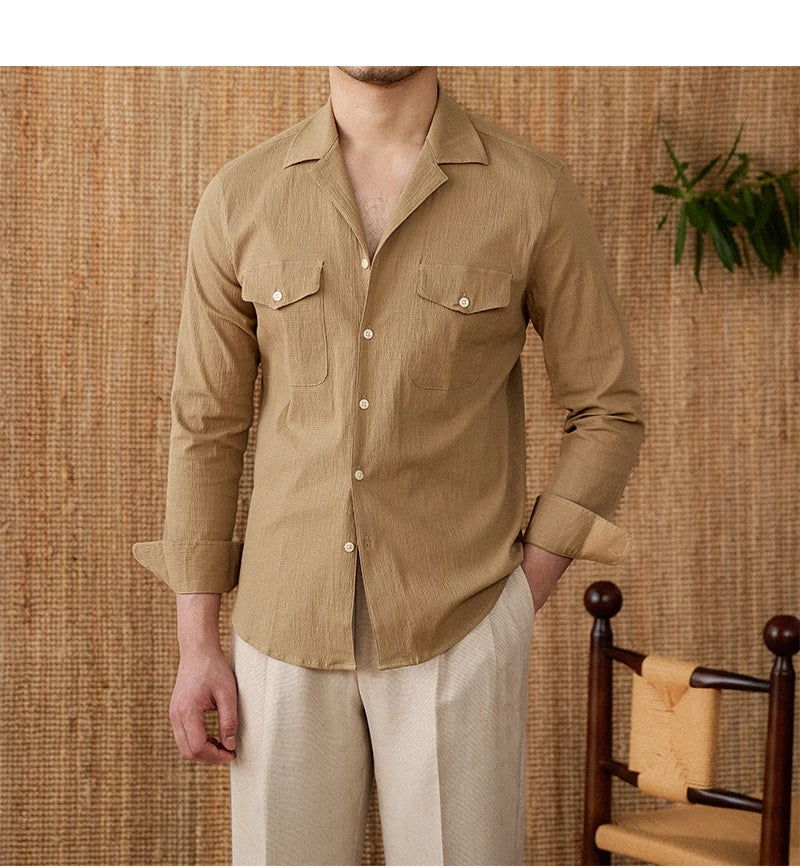 Collared Shirt - Cotton Blend - Casual Style - Versatile Everyday Wear