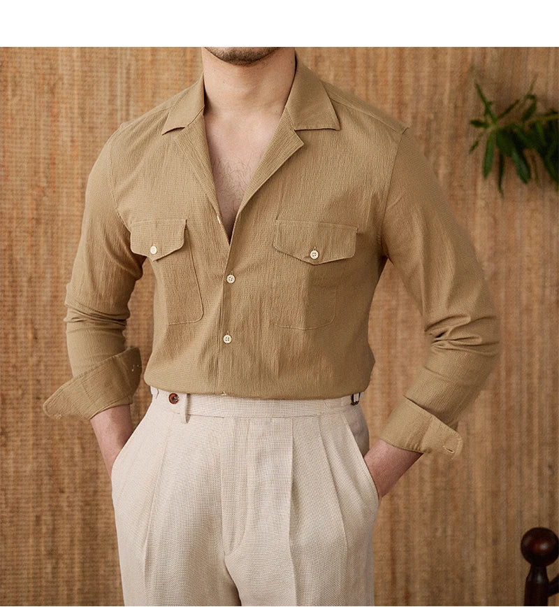 Collared Shirt - Cotton Blend - Casual Style - Versatile Everyday Wear