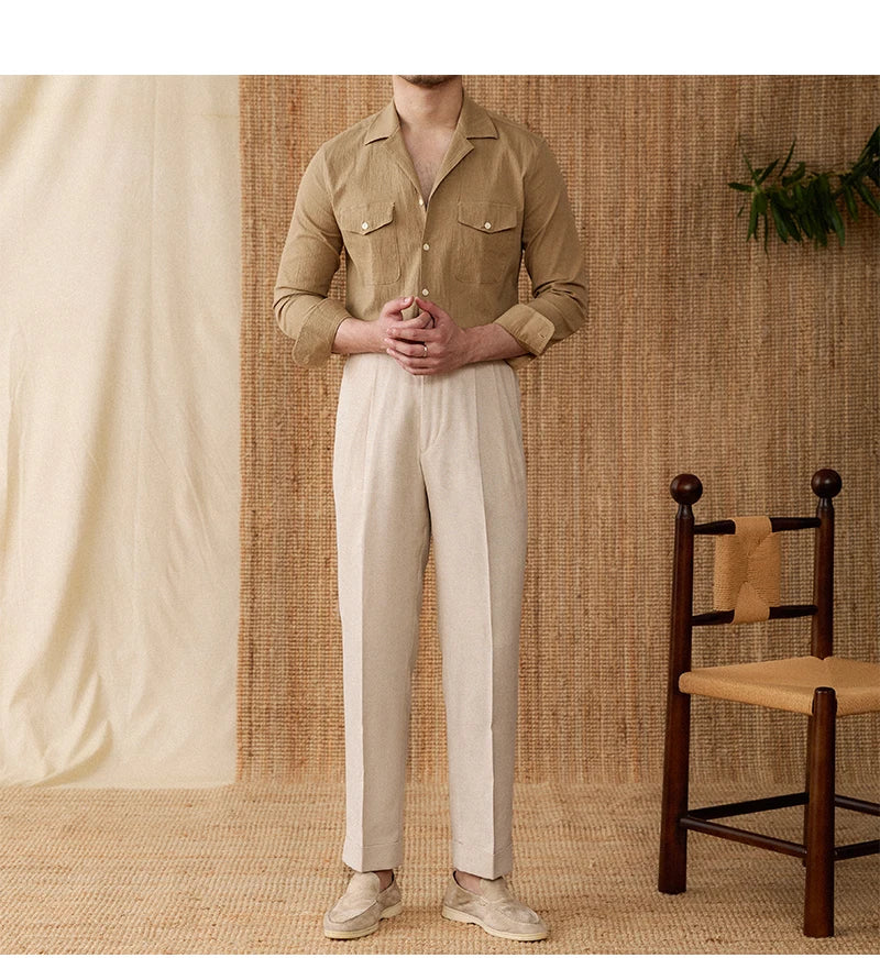 Collared Shirt - Cotton Blend - Casual Style - Versatile Everyday Wear