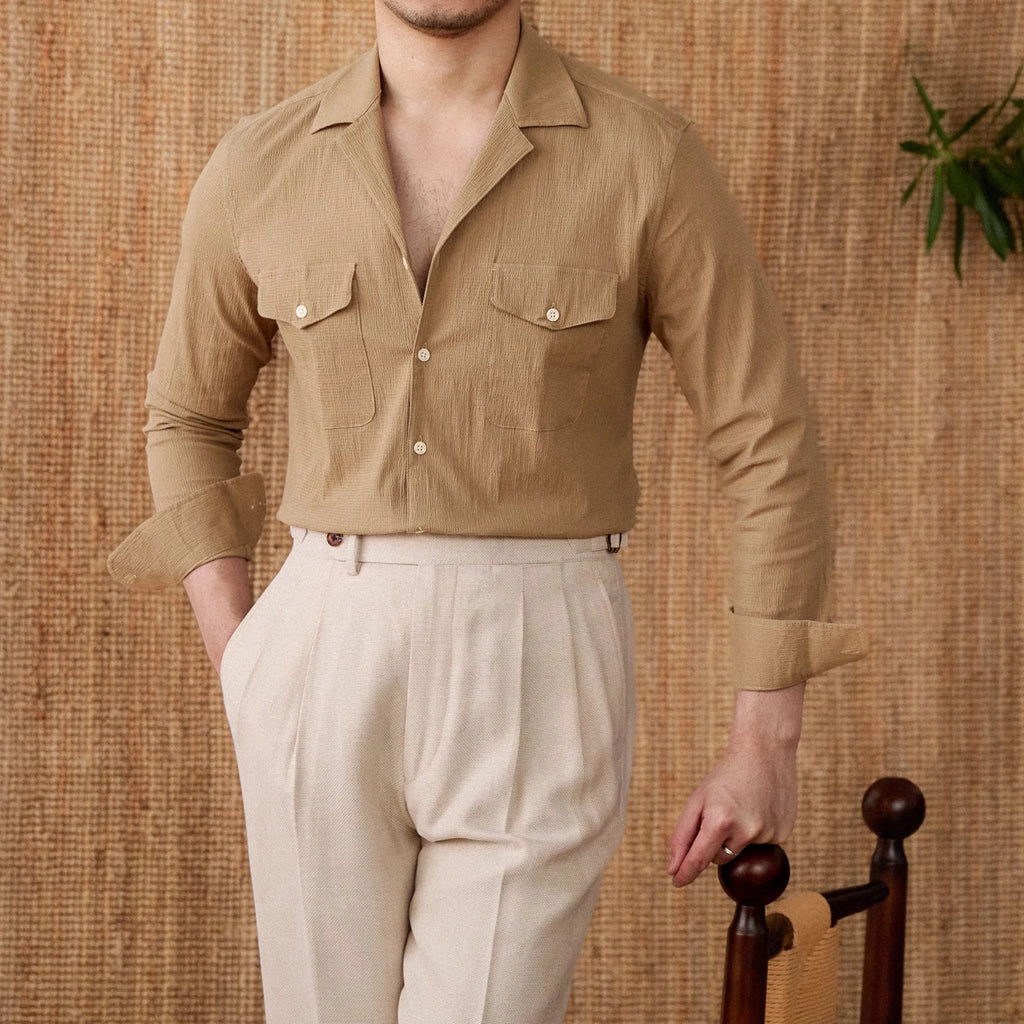 Collared Shirt - Cotton Blend - Casual Style - Versatile Everyday Wear