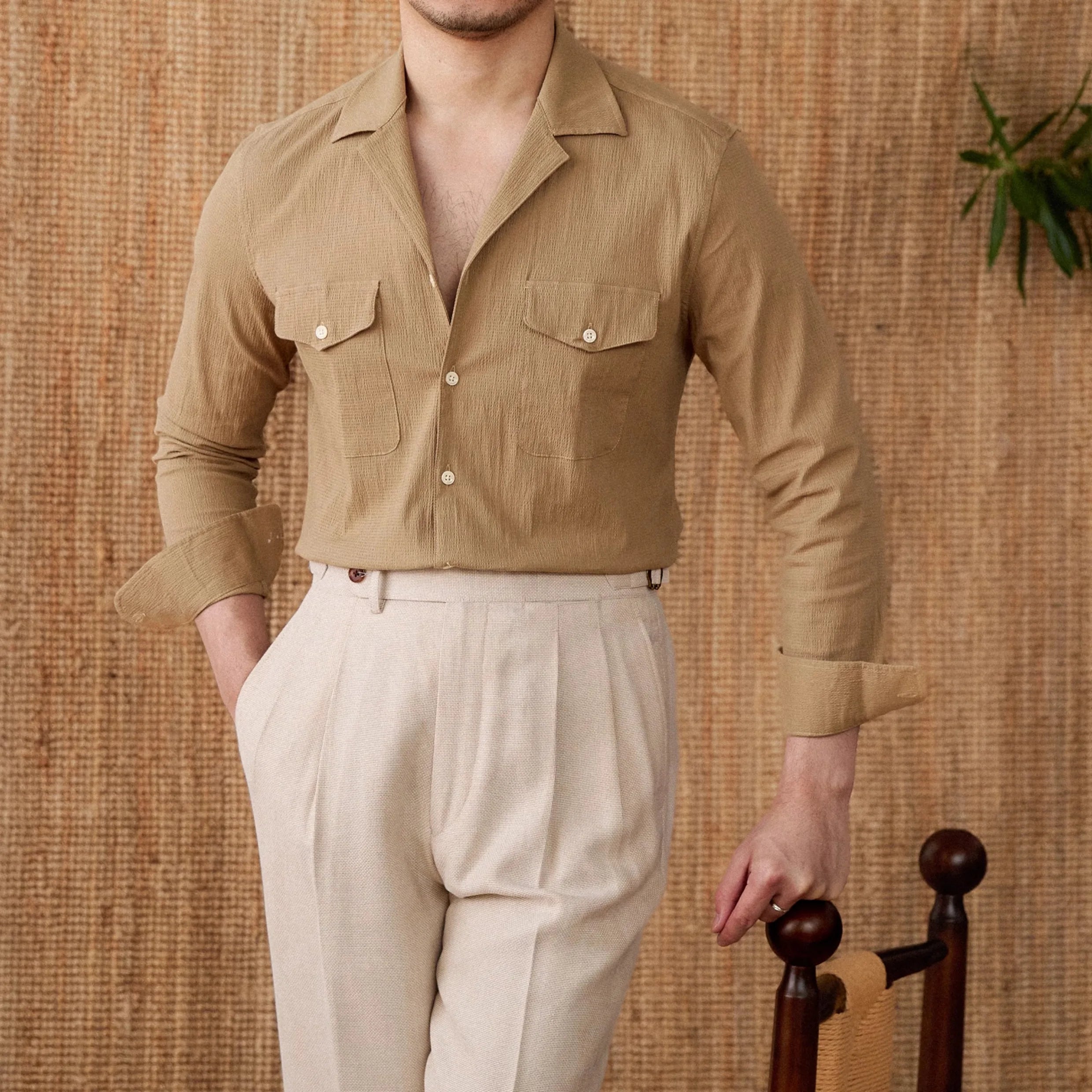 Collared Shirt - Cotton Blend - Casual Style - Versatile Everyday Wear