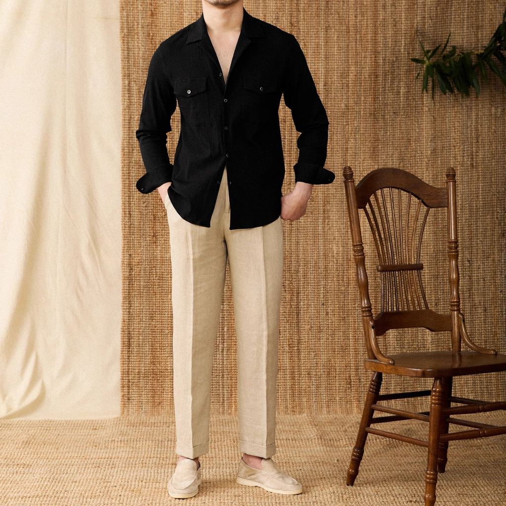Collared Shirt - Cotton Blend - Casual Style - Versatile Everyday Wear