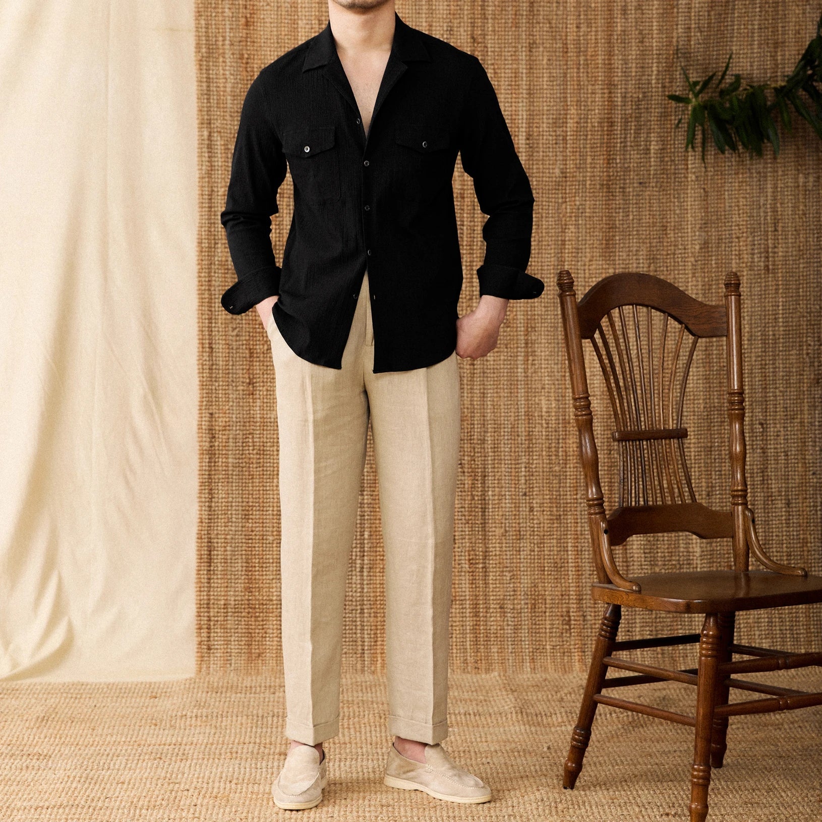 Collared Shirt - Cotton Blend - Casual Style - Versatile Everyday Wear
