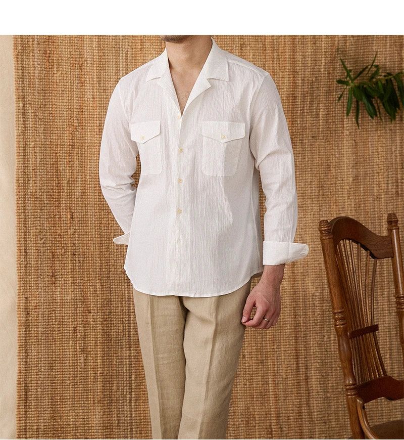Collared Shirt - Cotton Blend - Casual Style - Versatile Everyday Wear