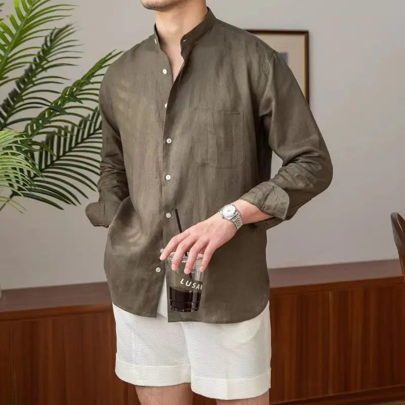 Linen Breeze Shirt for Men | Casual Summer Style | Lightweight & Breathable