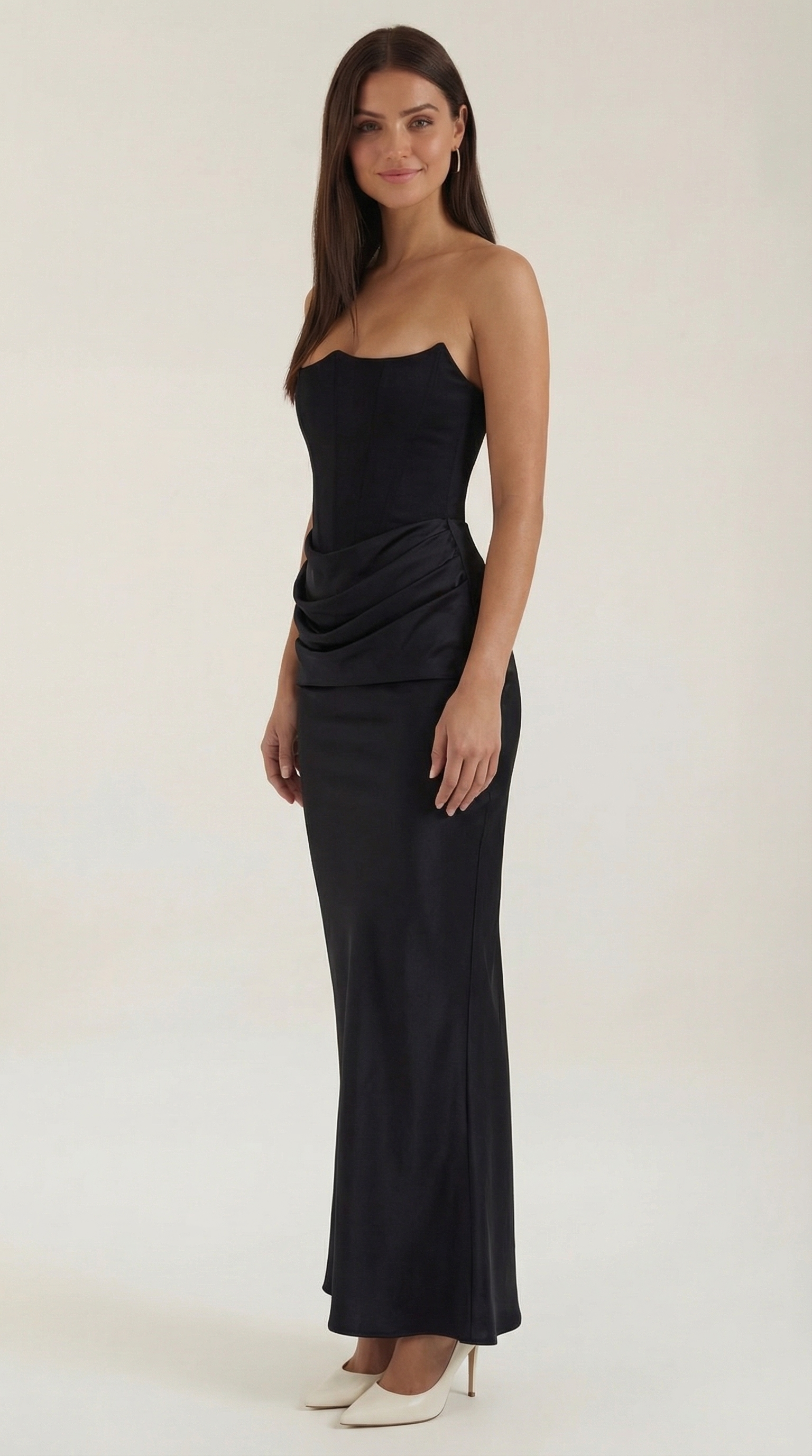 Corset Maxi Dress - Fiorella Design, Elegant Evening Wear for Formal Events