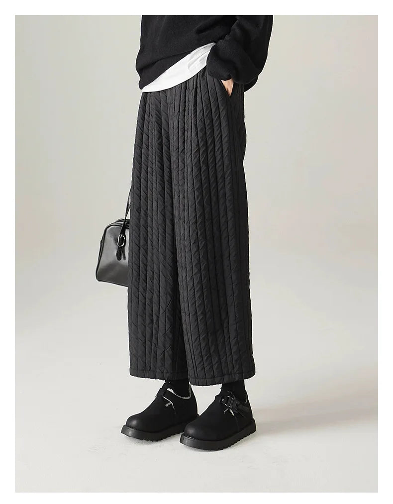 Cotton Wide-Leg Trousers for Women - Comfortable Casual Pants for Daily Wear