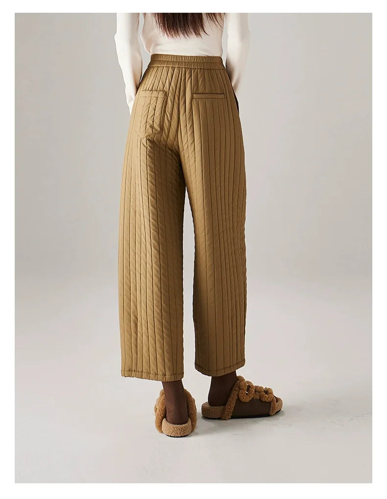 Cotton Wide-Leg Trousers for Women - Comfortable Casual Pants for Daily Wear
