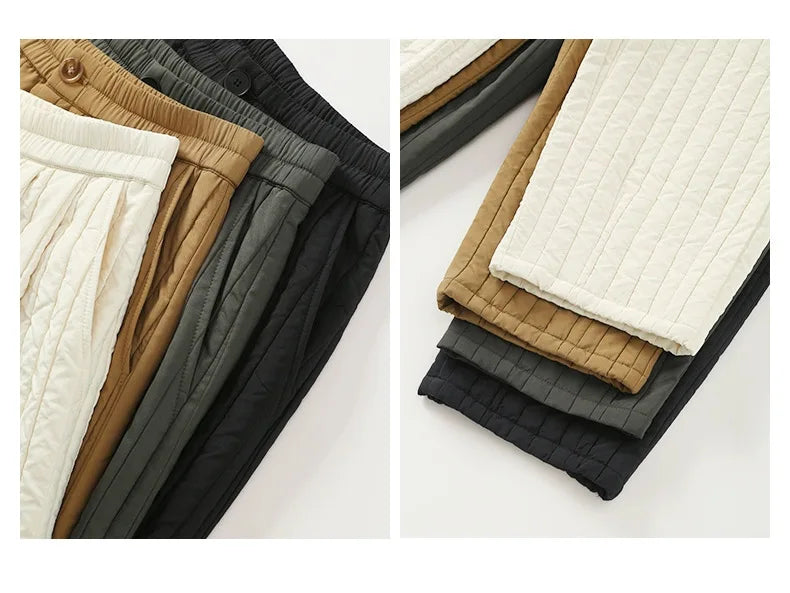 Cotton Wide-Leg Trousers for Women - Comfortable Casual Pants for Daily Wear