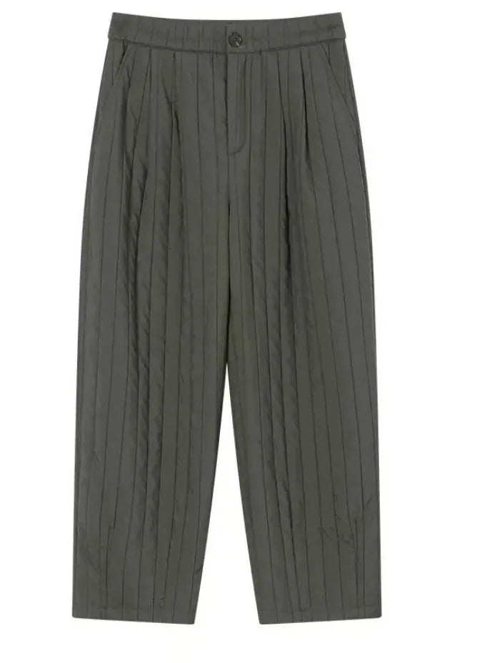 Cotton Wide-Leg Trousers for Women - Comfortable Casual Pants for Daily Wear
