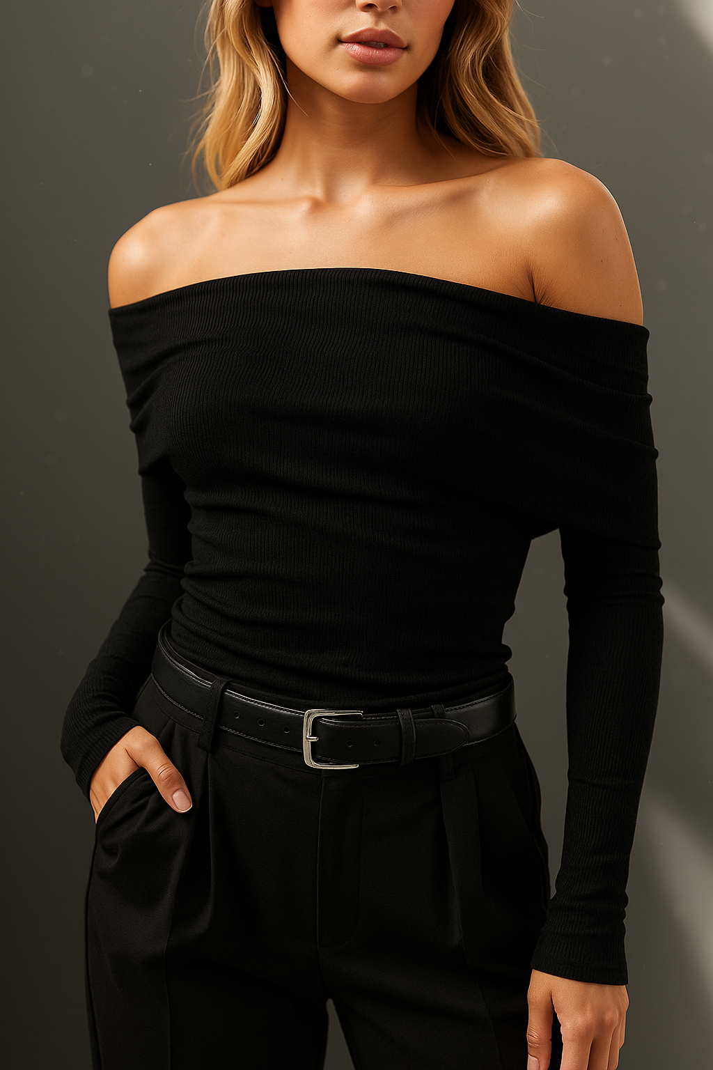 Soft Fabric Crossbody Top with Adjustable Straps - Casual Women's Everyday Wear