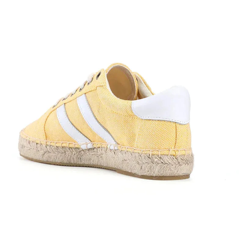 Women's Canvas Espadrille Sneakers - Lightweight Slip-On Shoes for Casual Wear