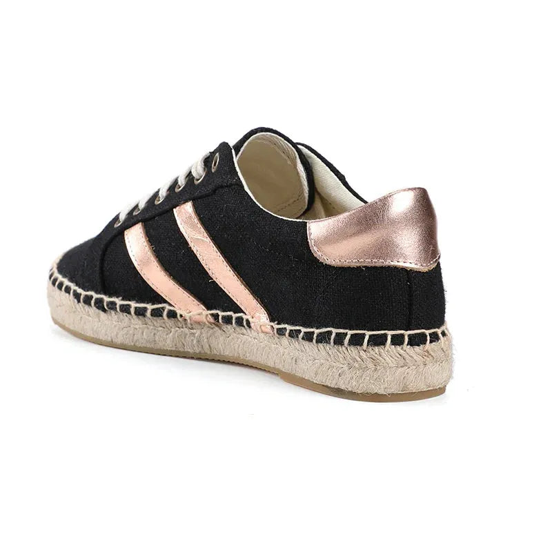 Women's Canvas Espadrille Sneakers - Lightweight Slip-On Shoes for Casual Wear