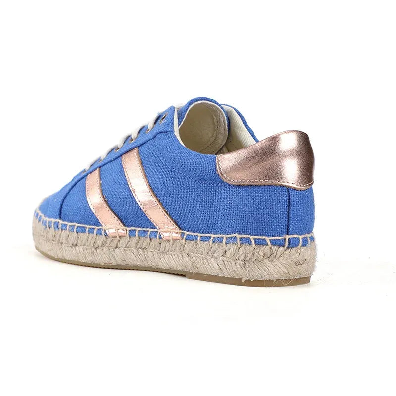 Women's Canvas Espadrille Sneakers - Lightweight Slip-On Shoes for Casual Wear