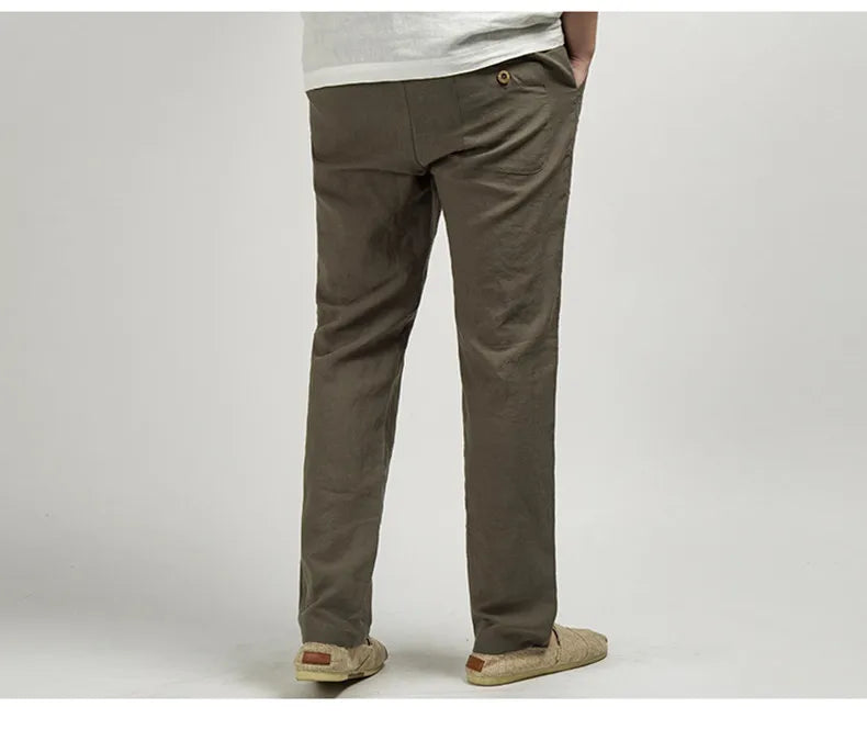 Linen Trousers for Men | Classic Old Money Style | Casual or Formal Wear