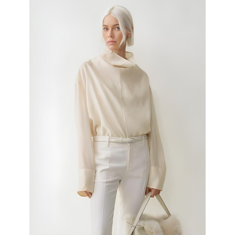 Linen Short Sleeve Top for Women - Lightweight Casual Summer Blouse