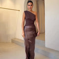 Maxi Dress for Women - Lightweight Fabric, Flowing Skirt, Casual Summer Beach Wear