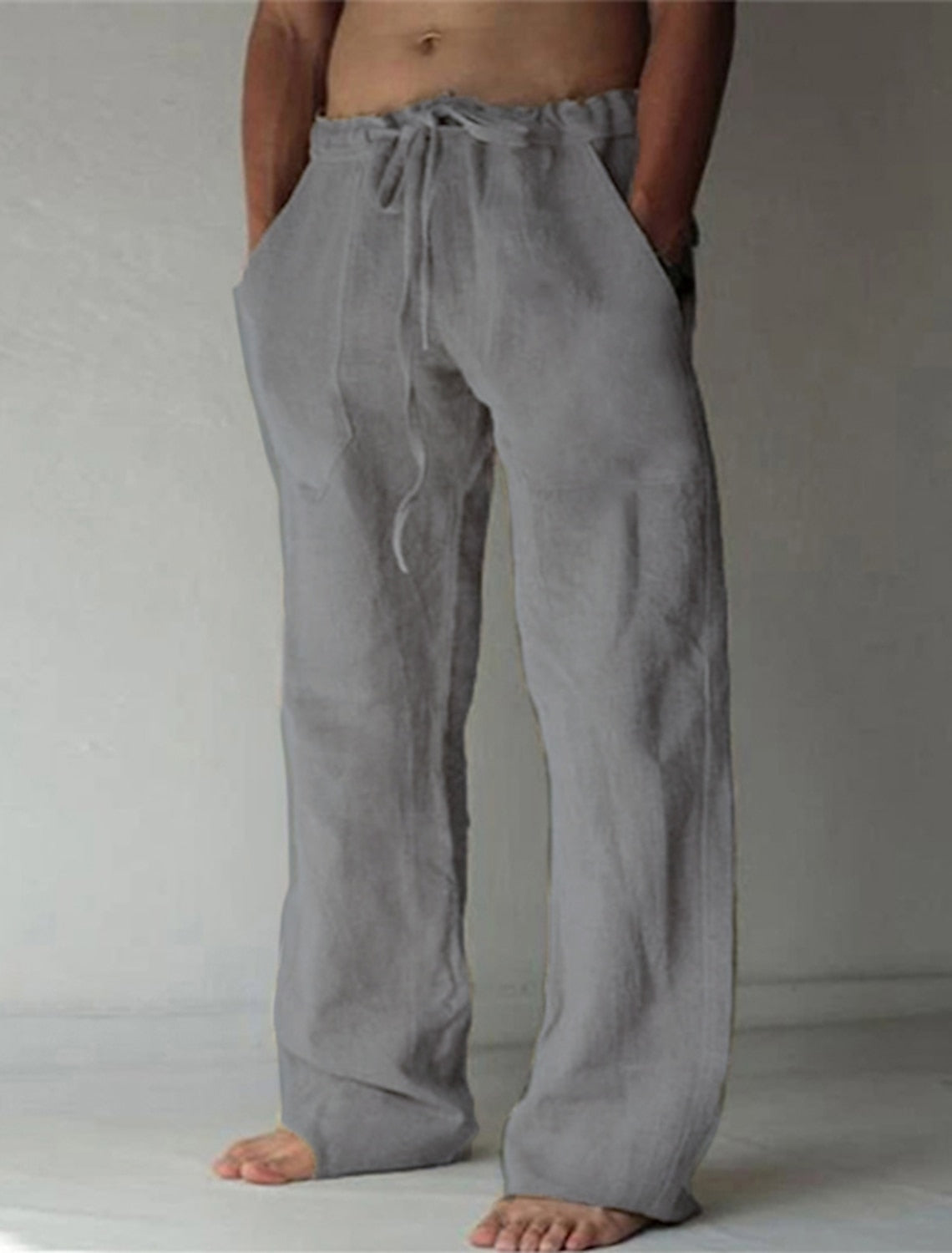 Men's Linen Casual Pants for Everyday Wear - Lightweight and Comfortable