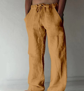 Men's Linen Casual Pants for Everyday Wear - Lightweight and Comfortable
