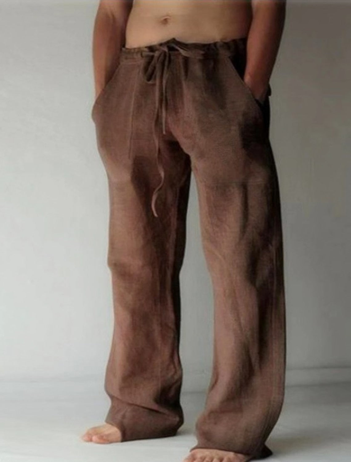 Men's Linen Casual Pants for Everyday Wear - Lightweight and Comfortable