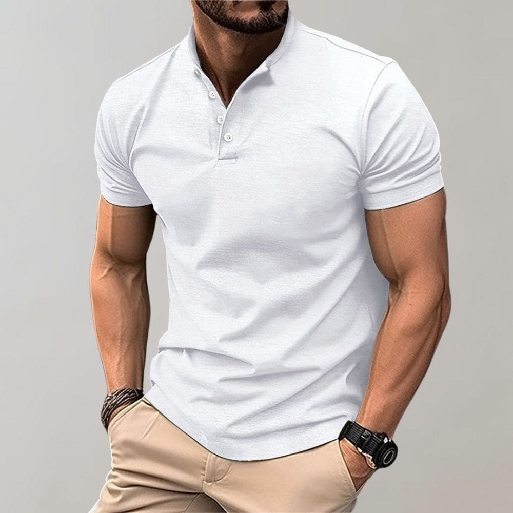 Men's Casual Polo Shirt - Soft Cotton Fabric - Everyday Wear - Multiple Colors Available