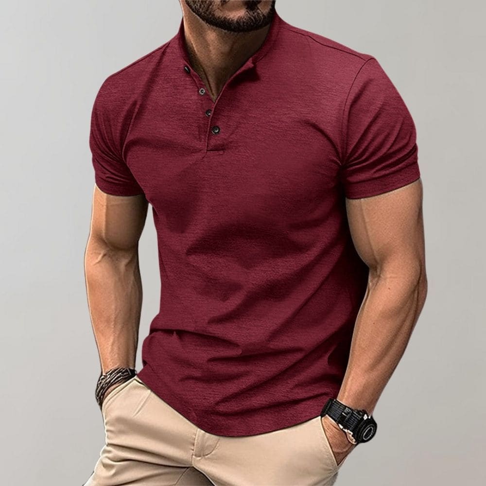 Men's Casual Polo Shirt - Soft Cotton Fabric - Everyday Wear - Multiple Colors Available