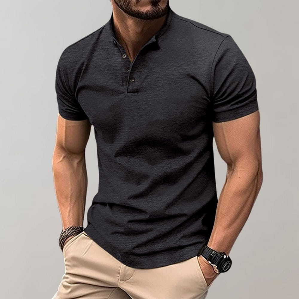 Men's Casual Polo Shirt - Soft Cotton Fabric - Everyday Wear - Multiple Colors Available