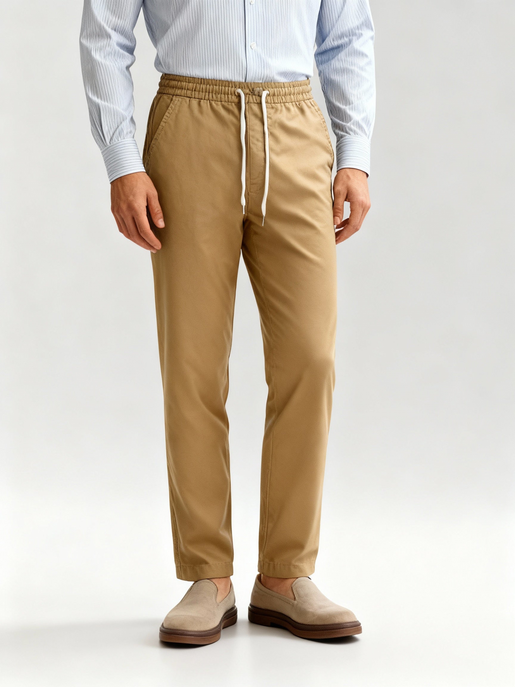 Men's Stretch Fit Pants - Comfortable Fabric - Casual Wear - Versatile Design