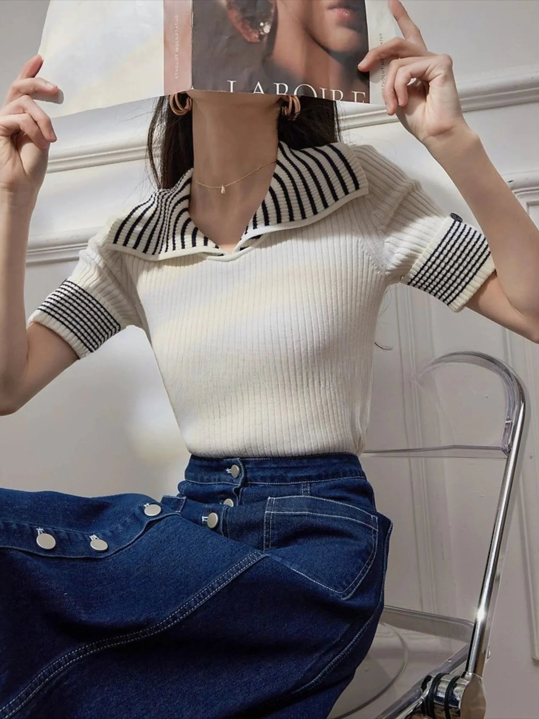 Women's Cotton Polo Tee - Classic Fit Casual Shirt - Multiple Colors Available