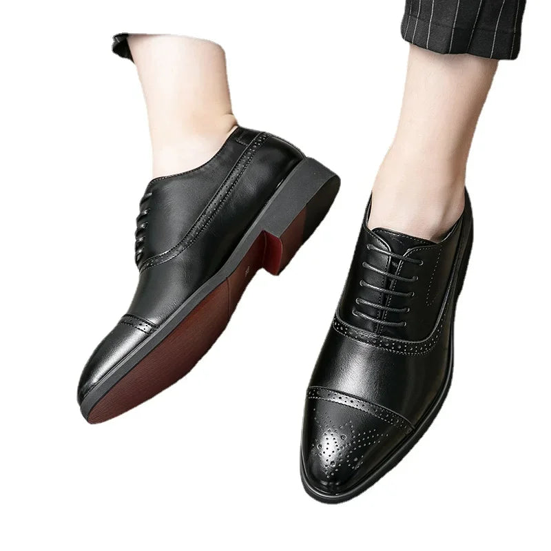Red Leather Oxford Shoes for Men | Classic Formal & Casual Dress Footwear