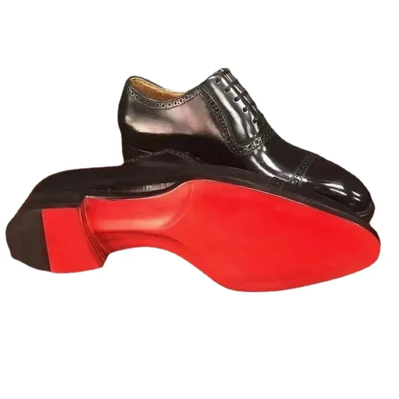 Red Leather Oxford Shoes for Men | Classic Formal & Casual Dress Footwear