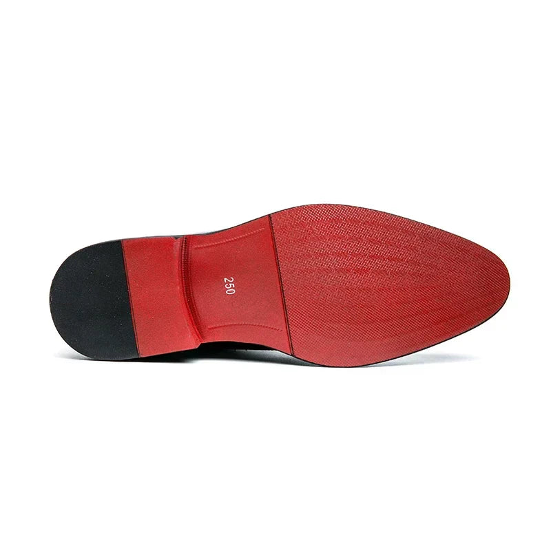 Red Leather Oxford Shoes for Men | Classic Formal & Casual Dress Footwear