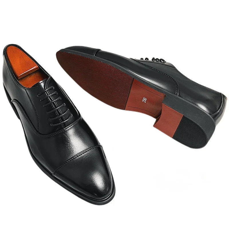 Red Leather Oxford Shoes for Men | Classic Formal & Casual Dress Footwear