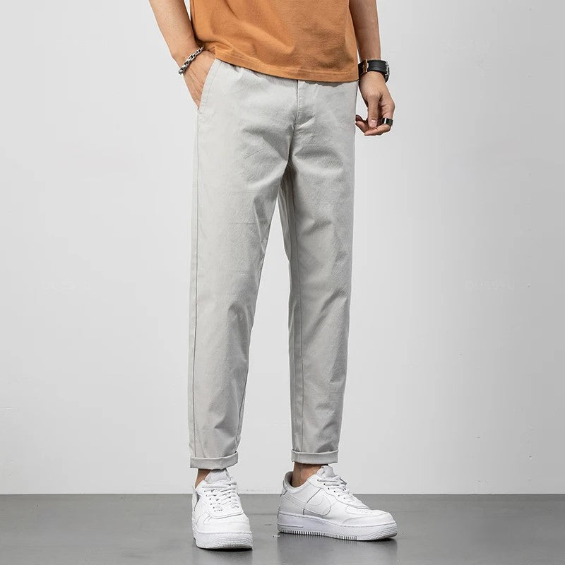 Men's Relaxed Fit Chinos - Comfortable Cotton Trousers for Casual Wear